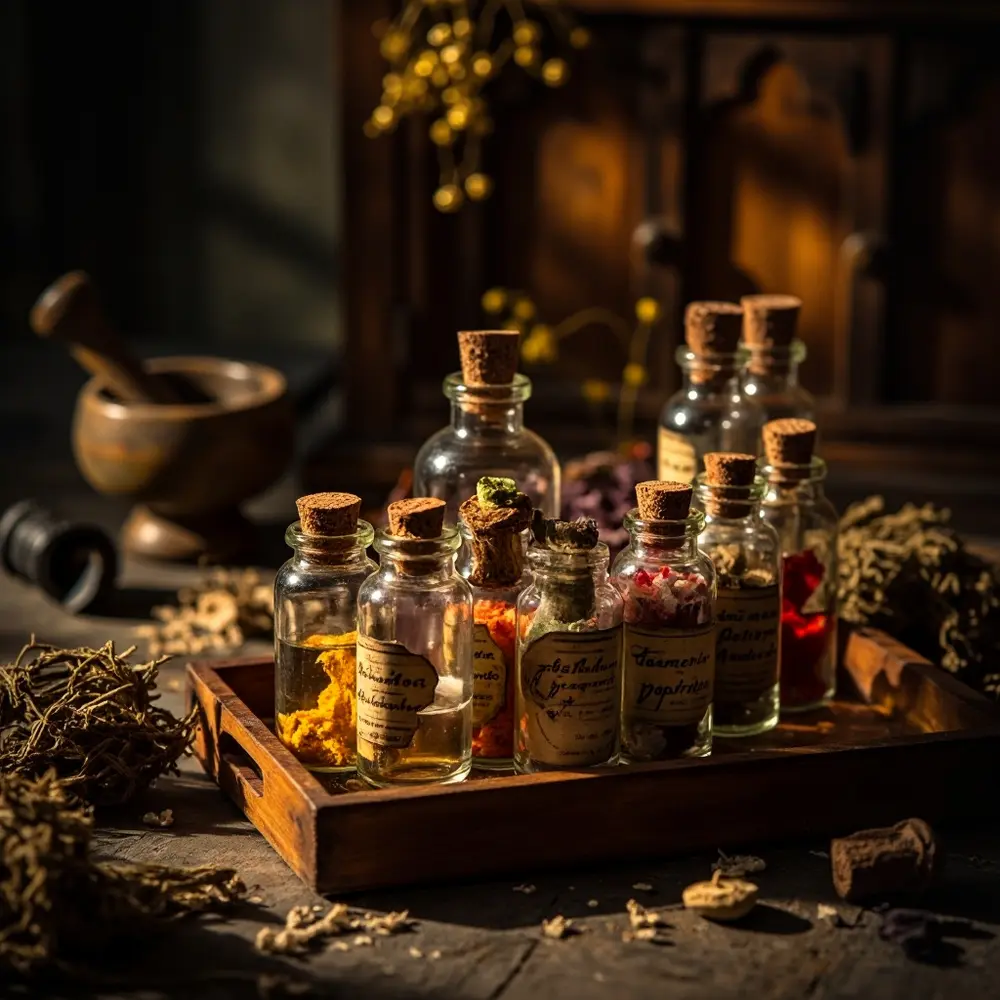 12 Charming Homemade Halloween Wedding Favors Your Guests Will Actually Want 10 Bottles mini 10 spices bath salts h2 potion or