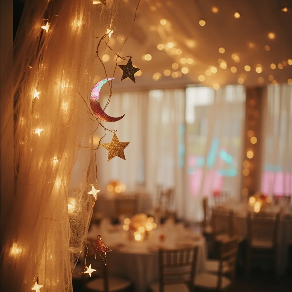 21 Cute Spooky Wedding Ideas That Are More Sweet Than Scary 10 10 moon stars celestial h2 038 decor