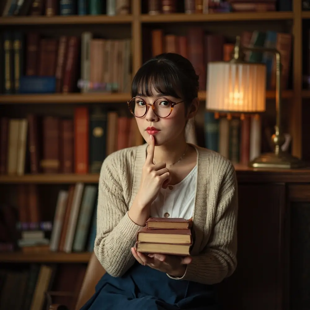 15 Clever & Quick Last-Minute Halloween Birthday Costumes for Party Guests 10 Instruction dressed librarian glasses perhaps looking studious 10 a p wearing and person as image placement holding book