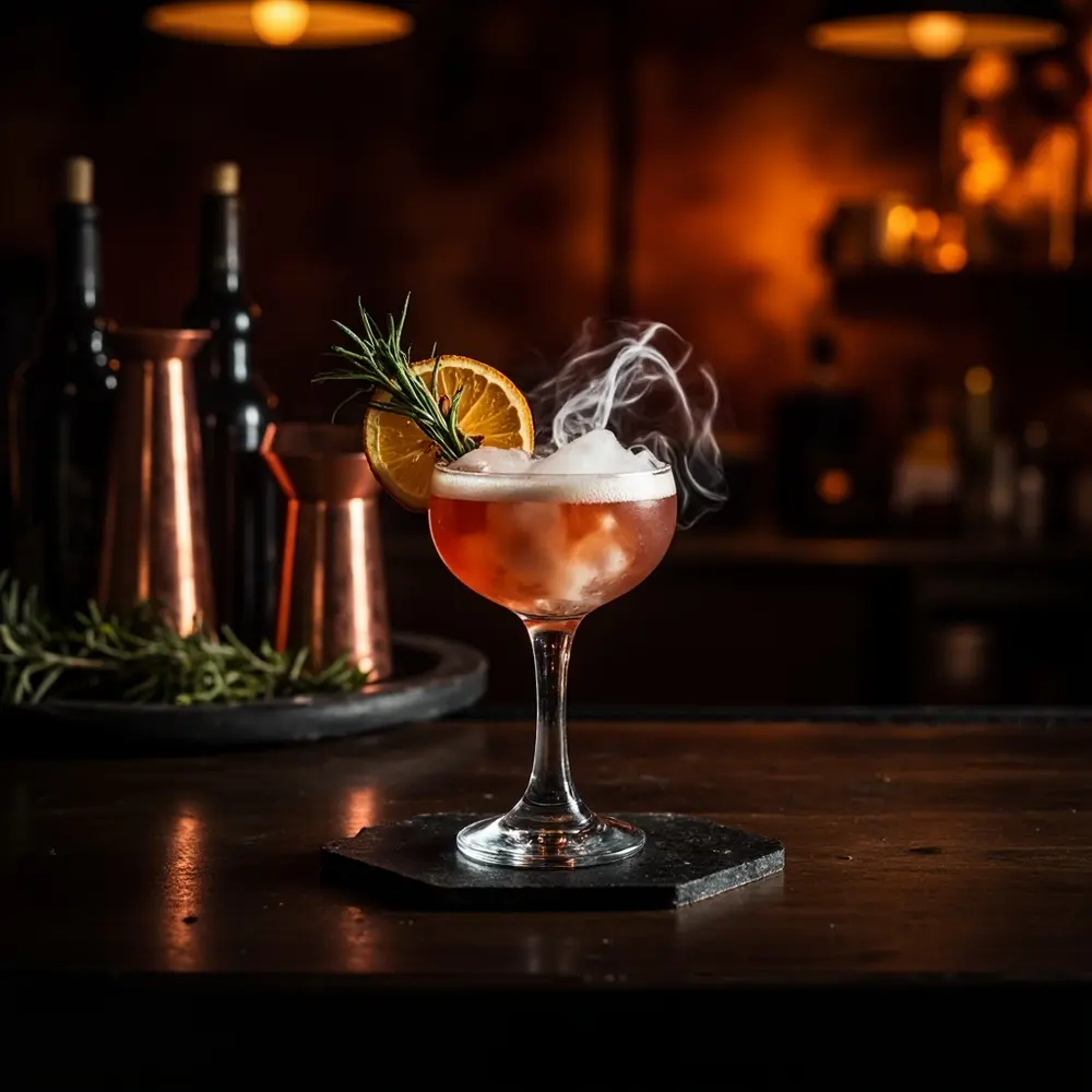 15 Boho Halloween Wedding Ideas for a Free-Spirited Spooky Vibe 10 Smoky cocktail bar 10 slices dried h2 orange with