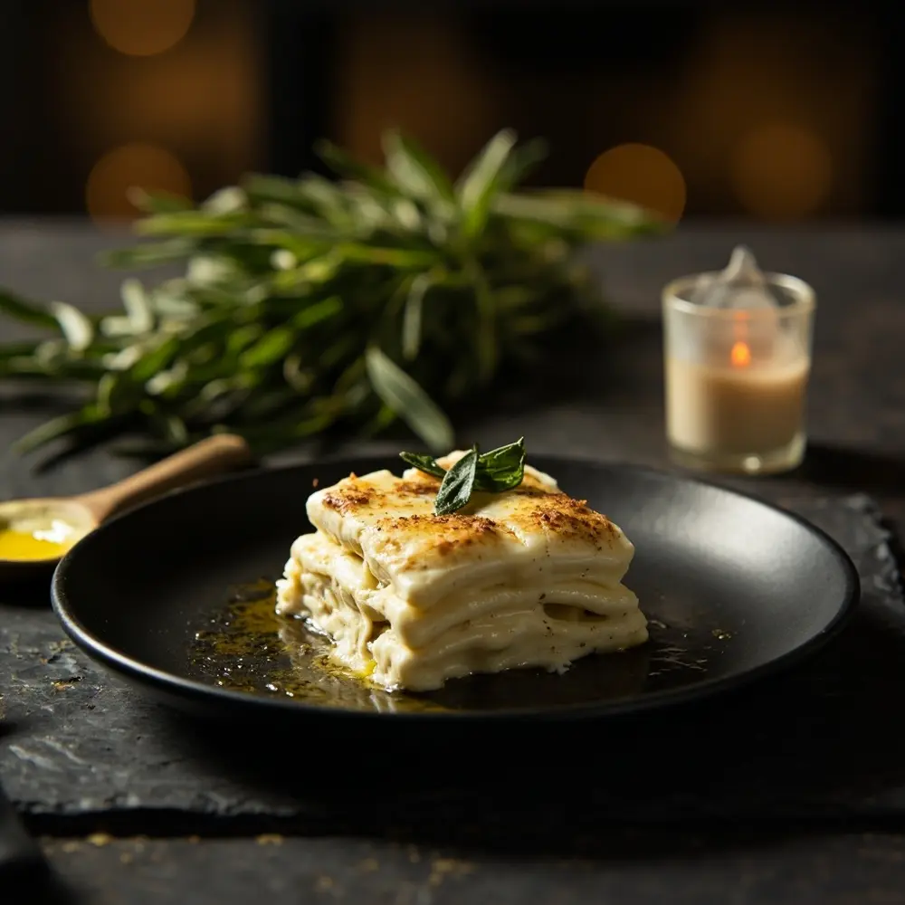 20 Spooky & Delicious Halloween Wedding Menu Ideas for Your Reception 10 White 10 8220 8221 sage h2 ghostly lasagna with
