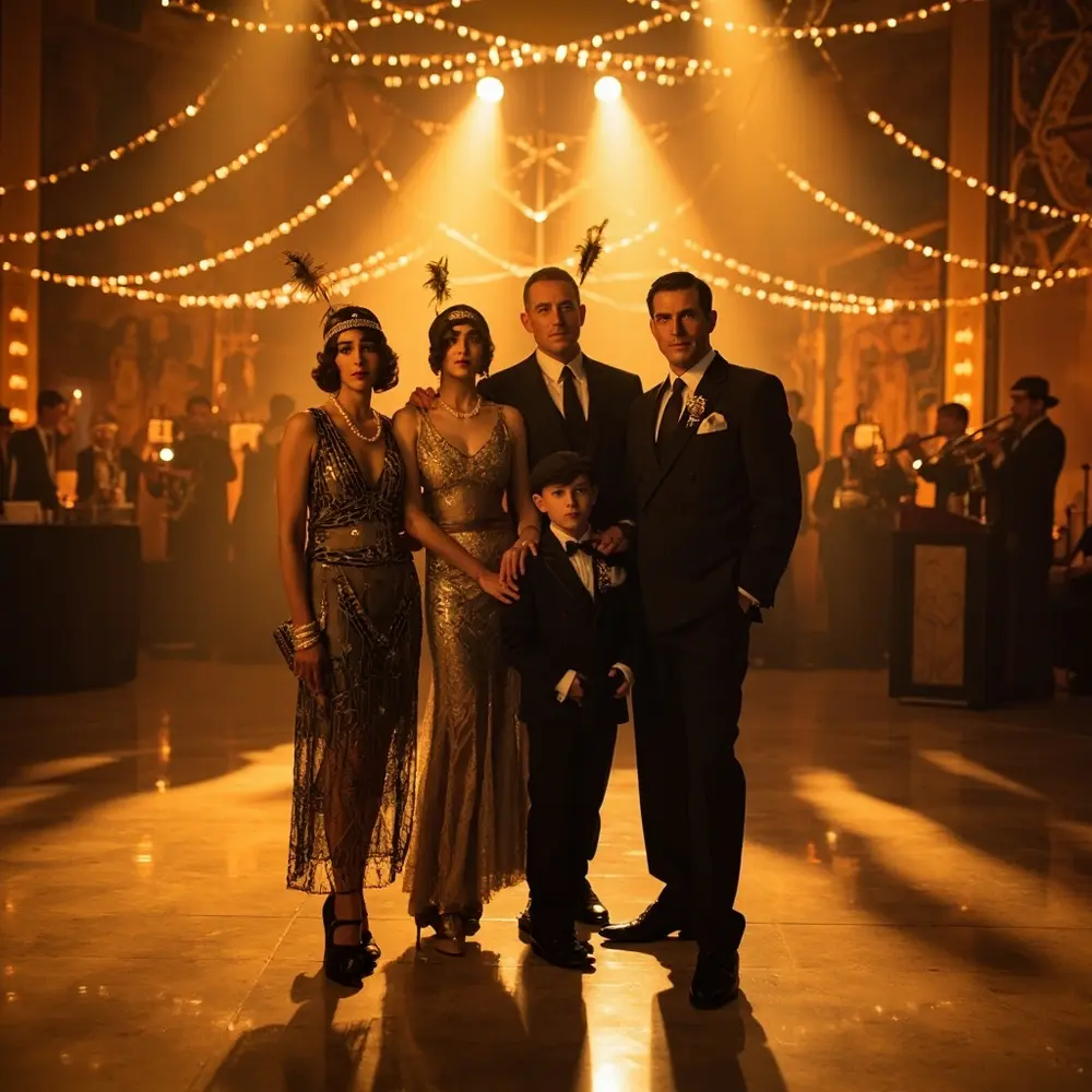 20 Elegant Family Halloween Wedding Costumes for Your Entire Crew 11 1920s art deco 11 h2 darlings glam