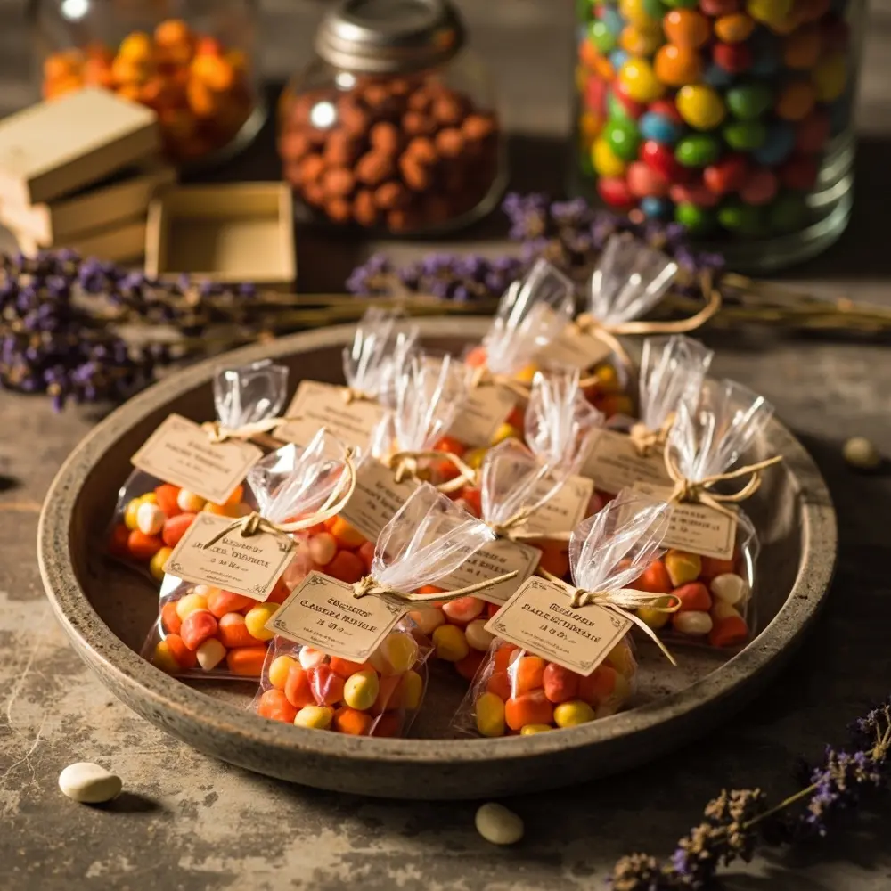 17 Cute Vintage Halloween Wedding Ideas for a Nostalgic Celebration 11 11 corn kitsch h2 candy favors