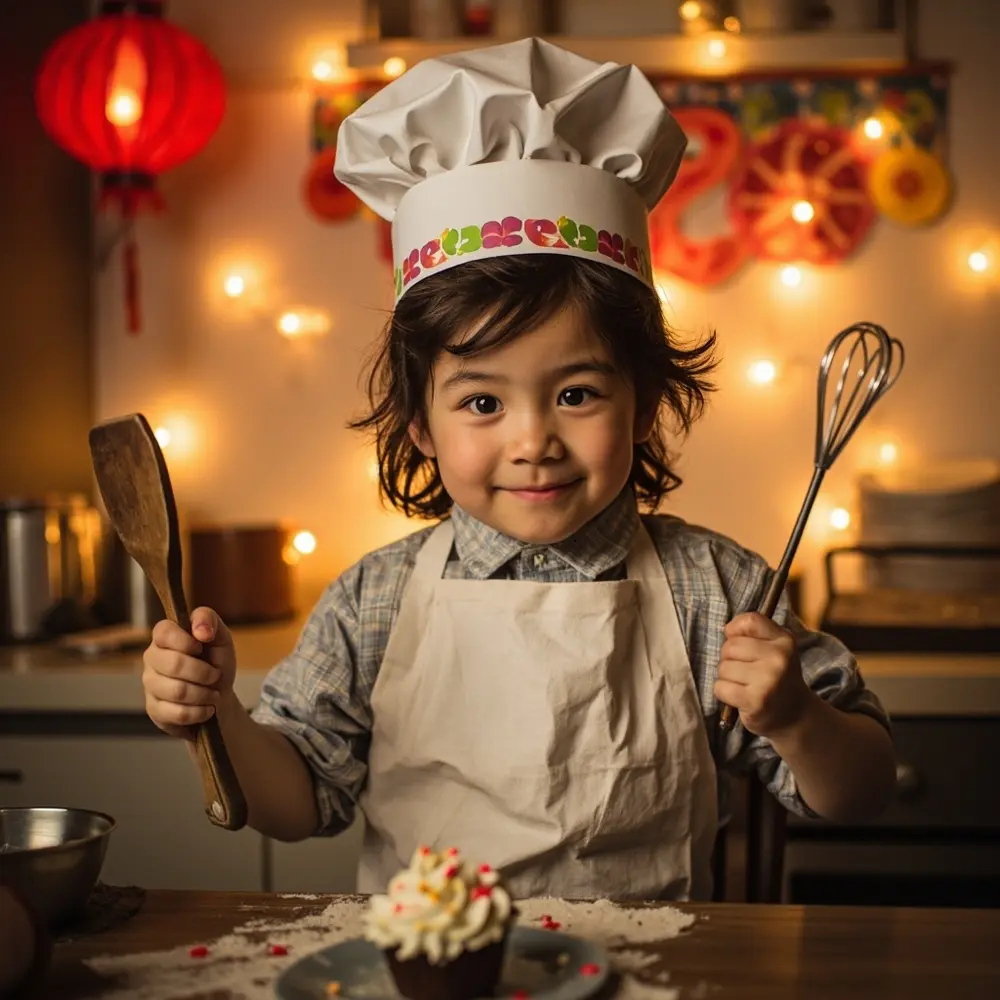 15 Clever & Quick Last-Minute Halloween Birthday Costumes for Party Guests 11 Instruction dressed whisk perhaps looking cook 11 a spoon p or person as chef image placement ready wooden holding to