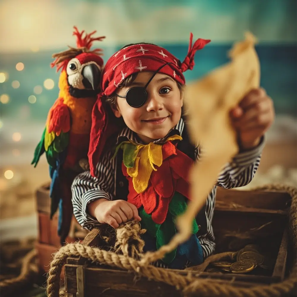 12 Creative Sibling Halloween Costume Ideas That Are a Perfect Match 11 11 pirate parrot mateys h2 ahoy 038