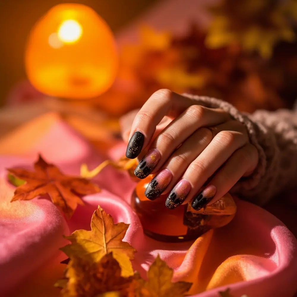 15 Adorable Pumpkin Nail Designs for Your Perfect Fall & Halloween Manicure 11 Sunset 11 gradient pumpkins h2