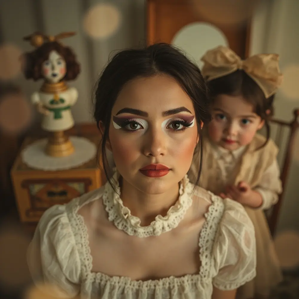 12 Cute & Easy Halloween Makeup Looks for Moms (Witch, Fairy, Cheetah & More) 12 Innocent drawn eyes instruction mom lashes dolly perhaps with 12 on a sweet cheeks p featuring and image large placement makeup rosy lower