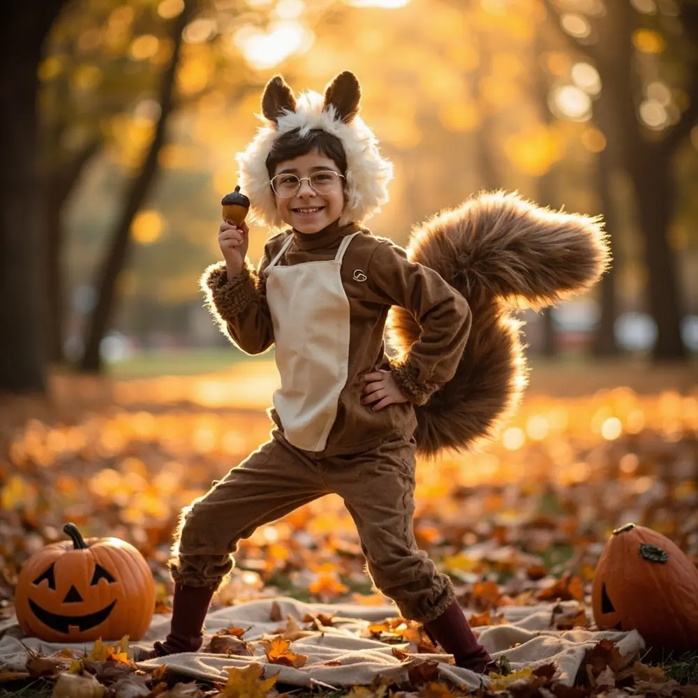 Unleash Your Inner Hero: 14 Epic Superhero Costume Ideas for the Whole Family (DIY & Store-Bought!) 13 Placement 13 a squirrel instruction playful dressed pose child adult p as energetic or with image girl