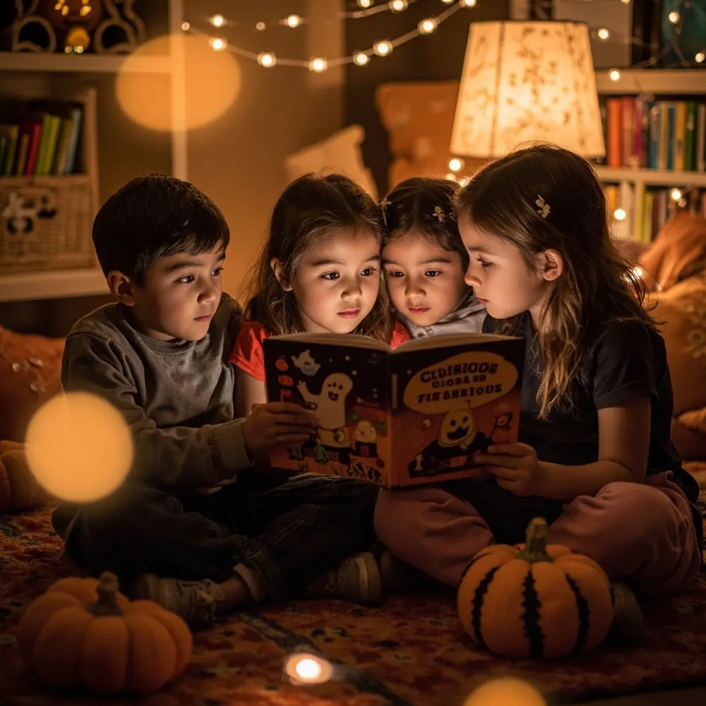 20 Delightfully Non-Scary Halloween Birthday Ideas for Kids 13 Story friendly 13 halloween tales h2 time
