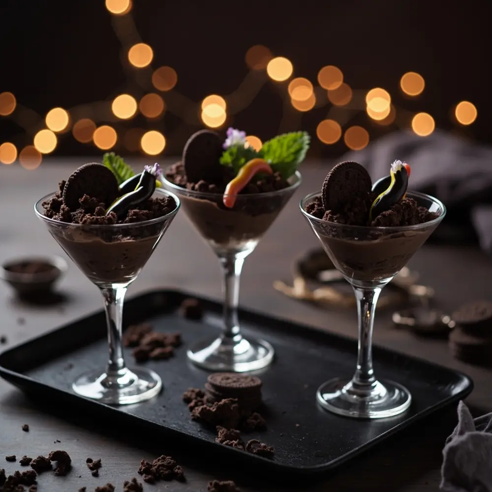 20 Spooky & Delicious Halloween Wedding Menu Ideas for Your Reception 13 Dirt 13 8221 8220 h2 parfaits graveyard