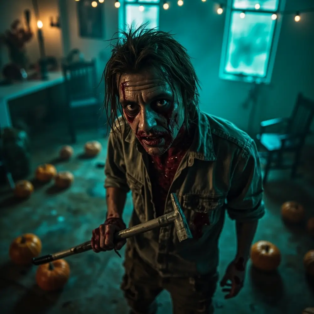 15 Clever & Quick Last-Minute Halloween Birthday Costumes for Party Guests 13 Instruction but determined with looking weary like 13 a survivor p smudged slightly clothes and person image placement makeup zombie ripped