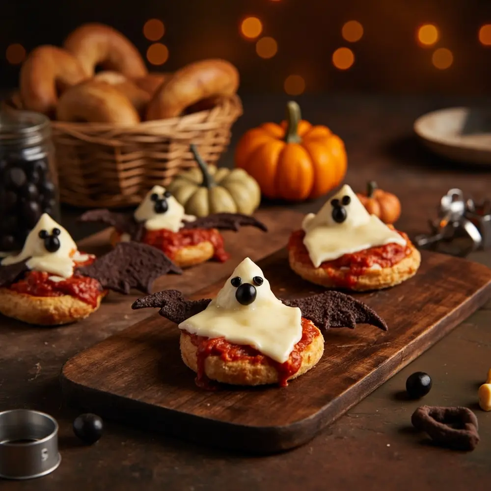 25 Spooktacular Halloween Treats: Easy, Healthy & Allergy-Friendly Fun for Everyone 13 Petrified friendly 13 allergy option bagels h2 pizza 038 savory