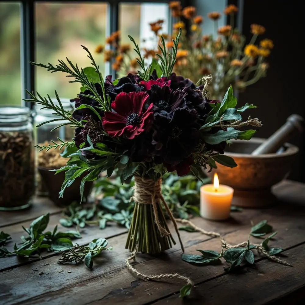 13 herb h2 038 flower dark mix witchy