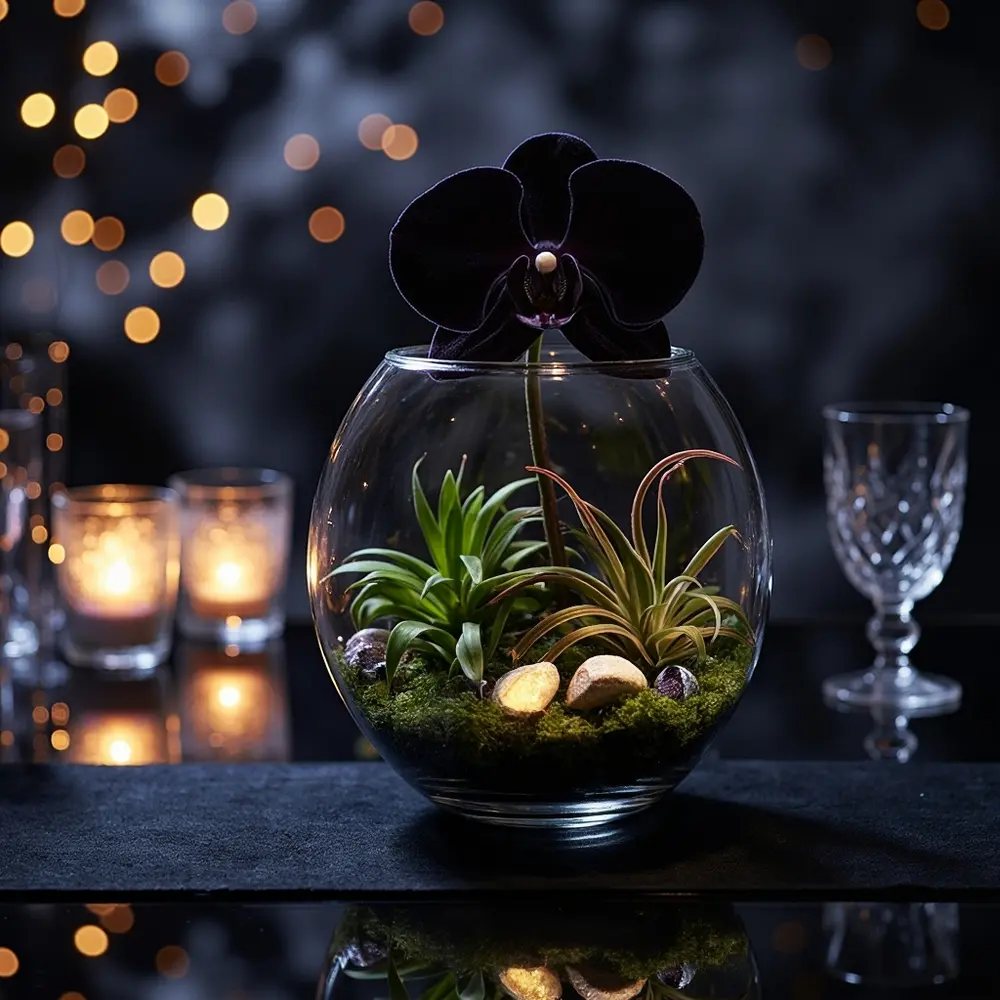 14 glass placement a air instruction centerpiece orchid and moss terrarium p dark with image plants