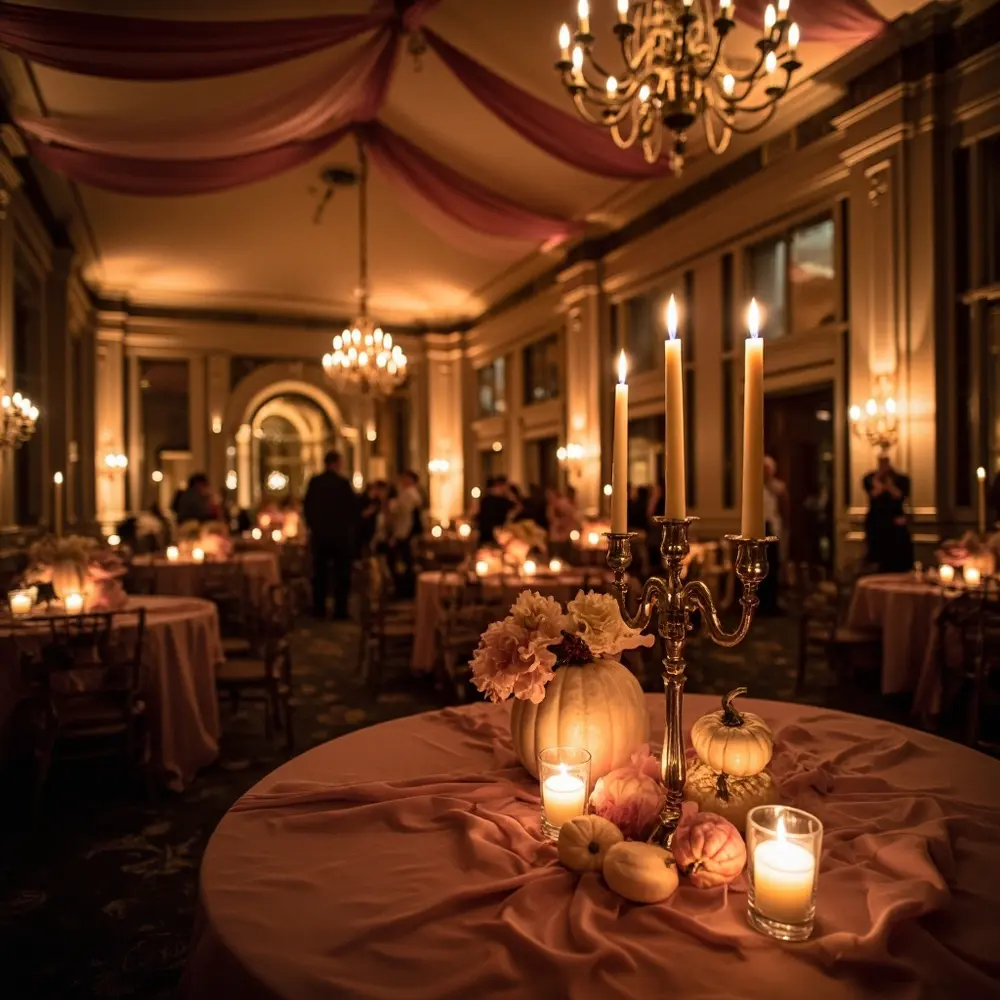 18 Cute Halloween Wedding Ideas (That Are 100% Not Scary for Kids!) 14 Mansion 14 venue 8221 haunted 8220 h2 decorated cutely