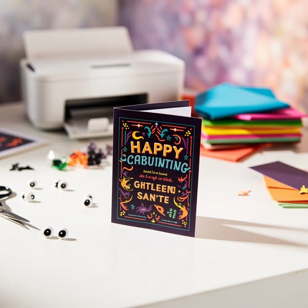 15 Cute & Creative Halloween Birthday Card Ideas (DIY & Printable!) 14 14 happy 8221 8220 printable h2 haunting card