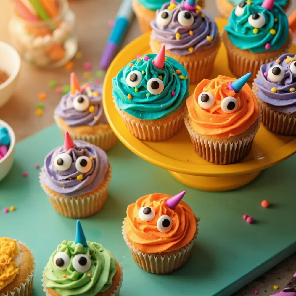 15 Fun & Spooky Halloween Birthday Party Ideas for Kids 15 Friendly 15 or monster a cupcakes of decorated colorful p display cookies image
