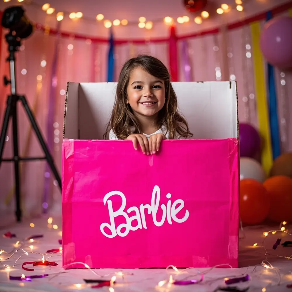 15 Perfectly Pink Barbie Costume Ideas (For Kids & Moms!) 15 15 box prop barbie h2 diy photo