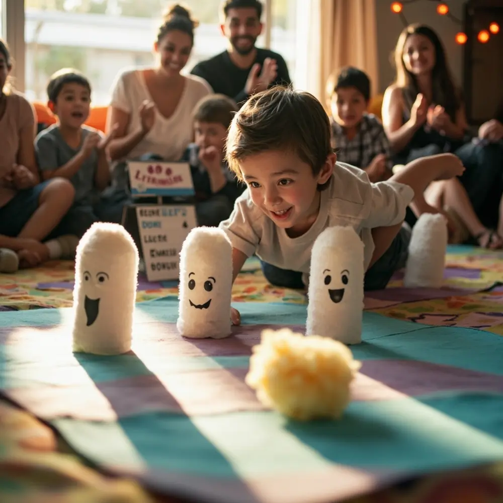 20 Delightfully Non-Scary Halloween Birthday Ideas for Kids 15 Paper 15 ghost 8221 8220 rolls bowling h2 toilet