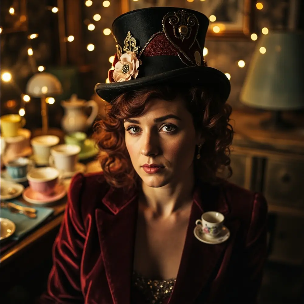 Halloween Wedding Guest Costumes: 25+ Creative Ideas & Essential Etiquette Tips 17 Stylish instruction mad formal with dress whimsical a accessories p wearing or subtle in person image 21 hatter placement top suit hat