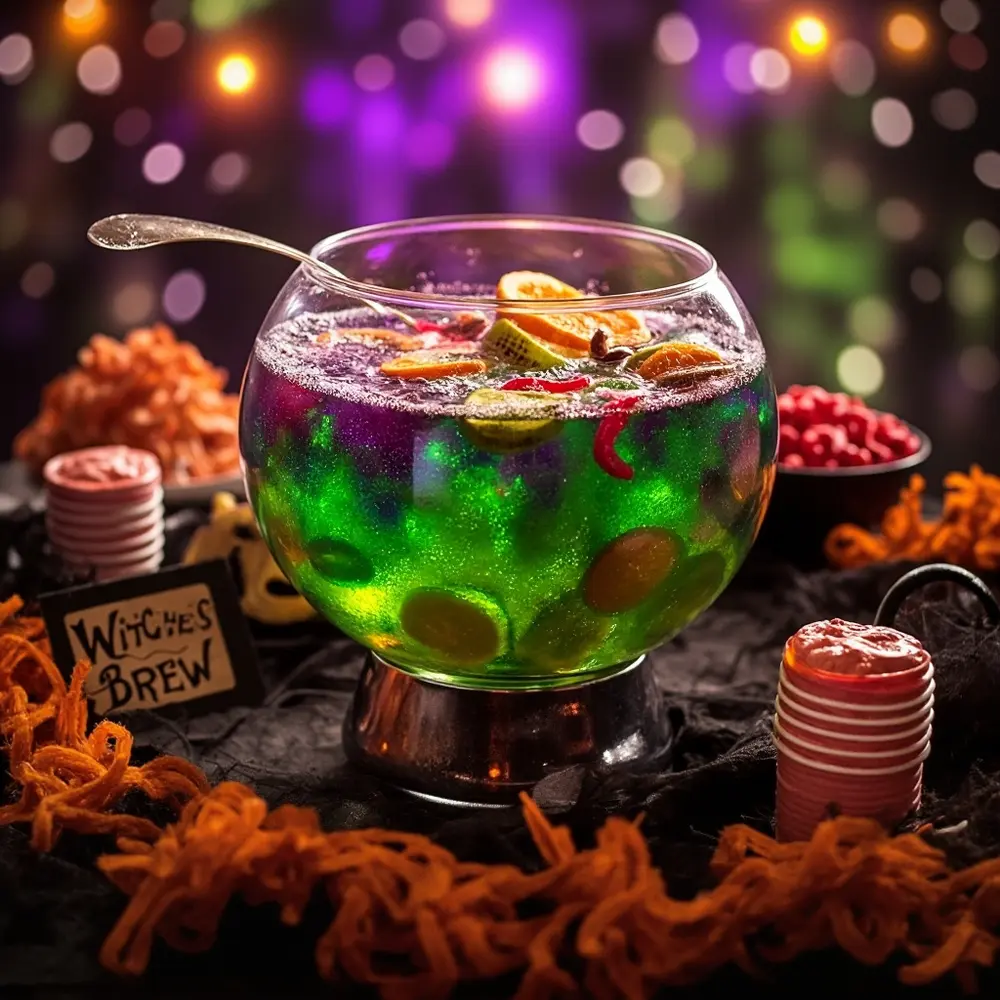 20 Delightfully Non-Scary Halloween Birthday Ideas for Kids 19 Scary non 8221 8220 8217 19 witch h2 colorful s punch brew