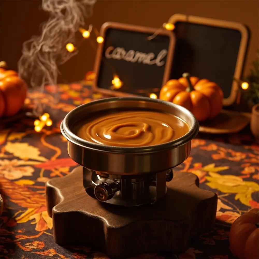 The Ultimate Guide to Setting Up a Personalized Caramel Apple Station 2 For shot dipping em a up glistening close of smooth ready warmer 2 p caramel with image
