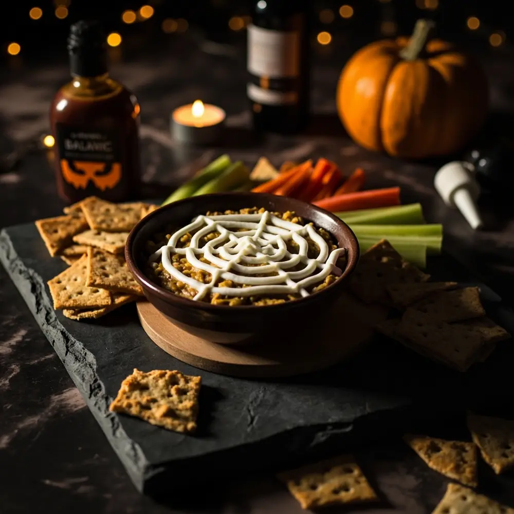 20 Creative & Easy Halloween Treat Ideas for a Spooktacular Party 2 Instruction overhead with a crackers of p dip around shot an it beautifully spiderweb image placement 2 presented
