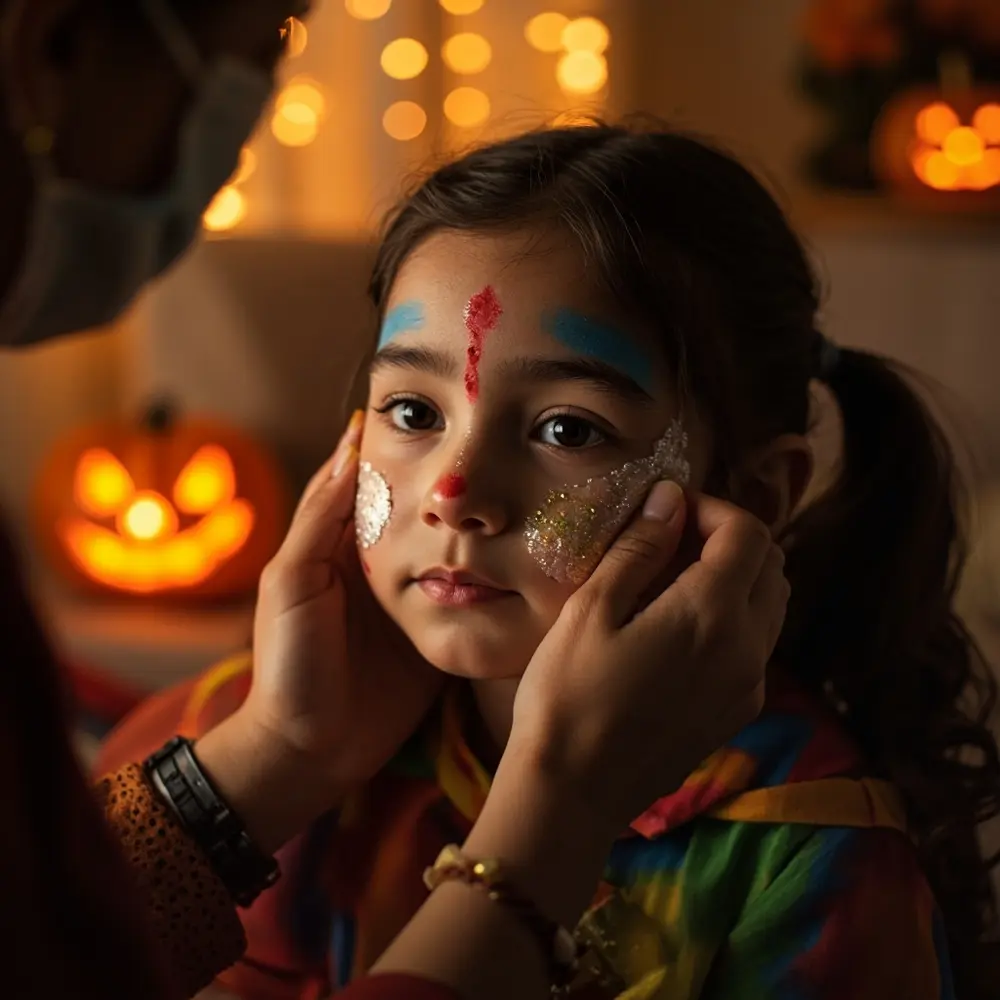 A Mom's Guide to Removing Stubborn Halloween Makeup (Without Tears!) 2 Oil balm parent massaging with showing dissolve a up of gently s p or onto the cheek shot starting em 8217 close child image makeup 2 to cleansing
