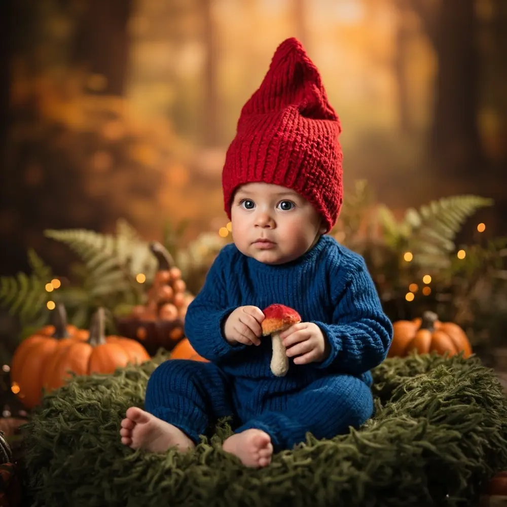 11 Adorably Cute Baby Halloween Costumes (That Are Actually Comfortable!) 3 Onesie instruction brightly perhaps sitting comfortable baby a near p small wearing and gnome image mushroom placement prop 3 colored red hat