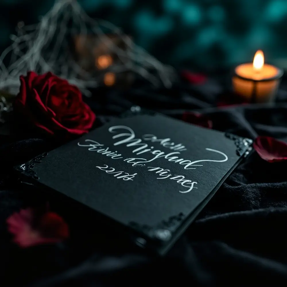 How to Word a Fun Costume Dress Code on Your Wedding Invitations 3 White heavy romance 8221 8220 design black formal with calligraphy dress invitation on a subtly of example p wedding code mentioning image cardstock 3 gothic elegant