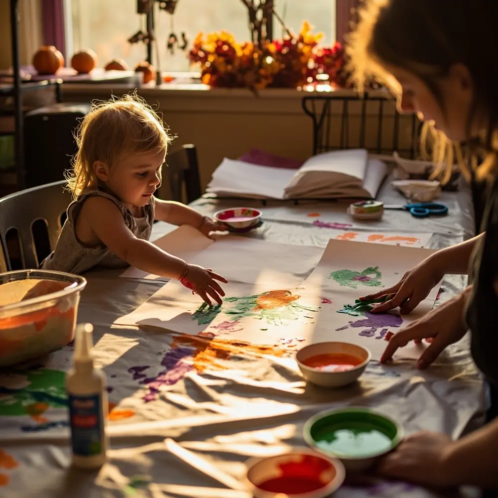 10 Cozy & Cute Halloween Birthday Ideas for Toddlers 3 Handprint art monster h2 diy station 3