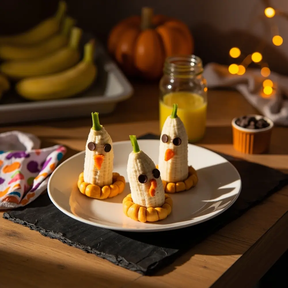 15 Easy & Delicious Halloween Snacks: Spooky, Savory, and Sweet Treats for Everyone 3 Eyes instruction orange with a stems celery stick p small chocolate cute and slices chip image placement ghosts 3 plate banana