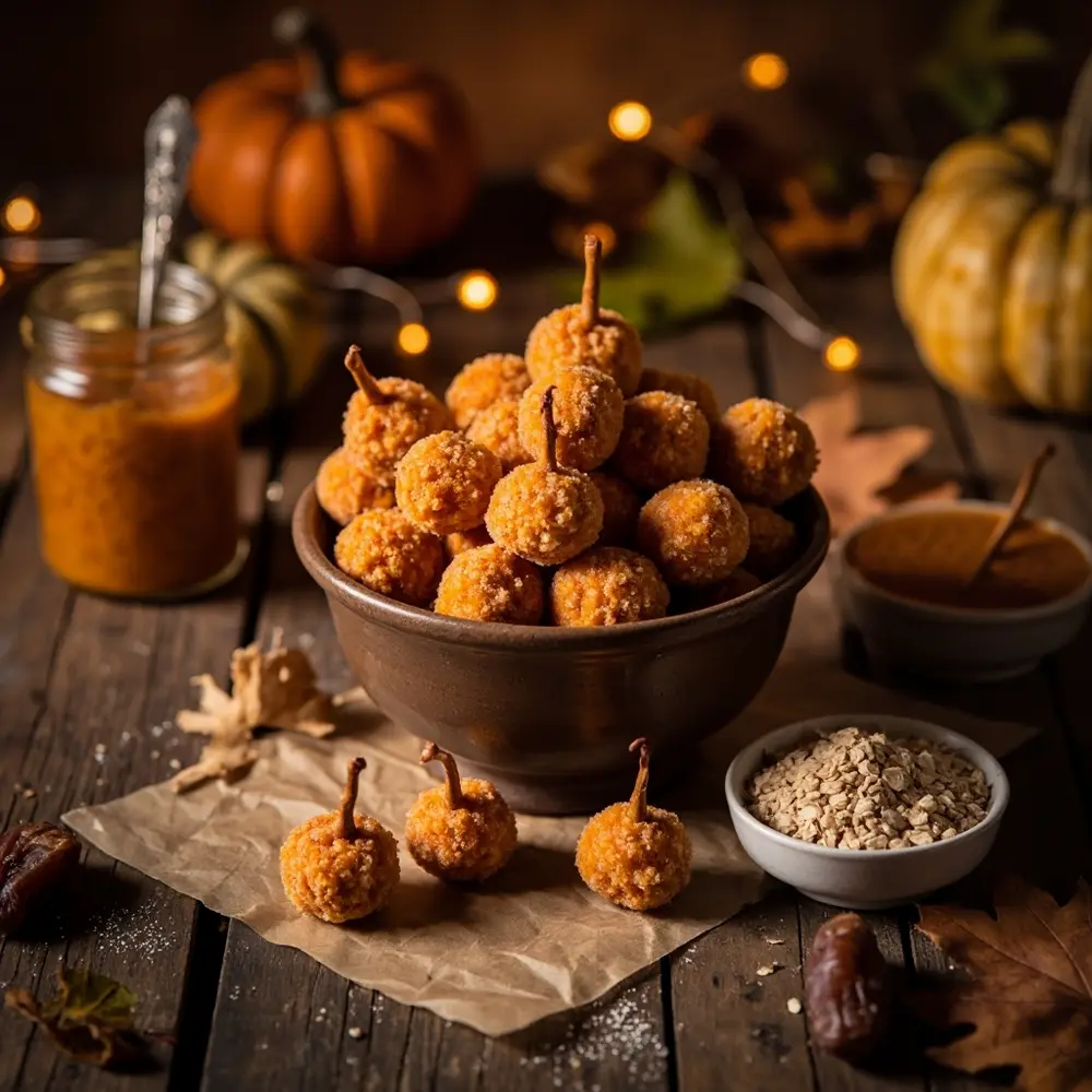 Spooktacular & Easy DIY Vegan Halloween Treats: Plant-Based & Pinterest-Ready! 3 Energy no pumpkin h3 3 recipe bites 038 patch bake healthy