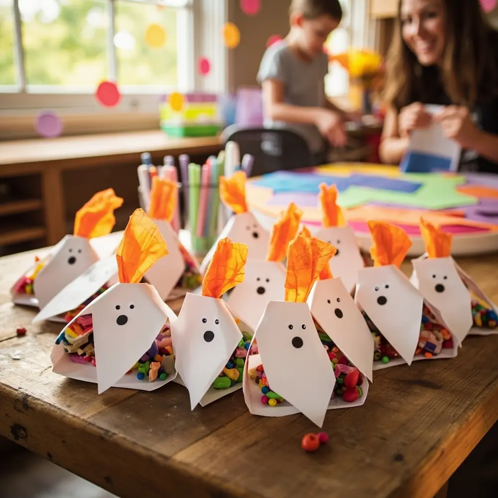 10 Kid-Friendly Nightmare Before Christmas Party Ideas for a Spooktacular Birthday 3 Ghost bags 8217 dog treat h2 zero 3 s