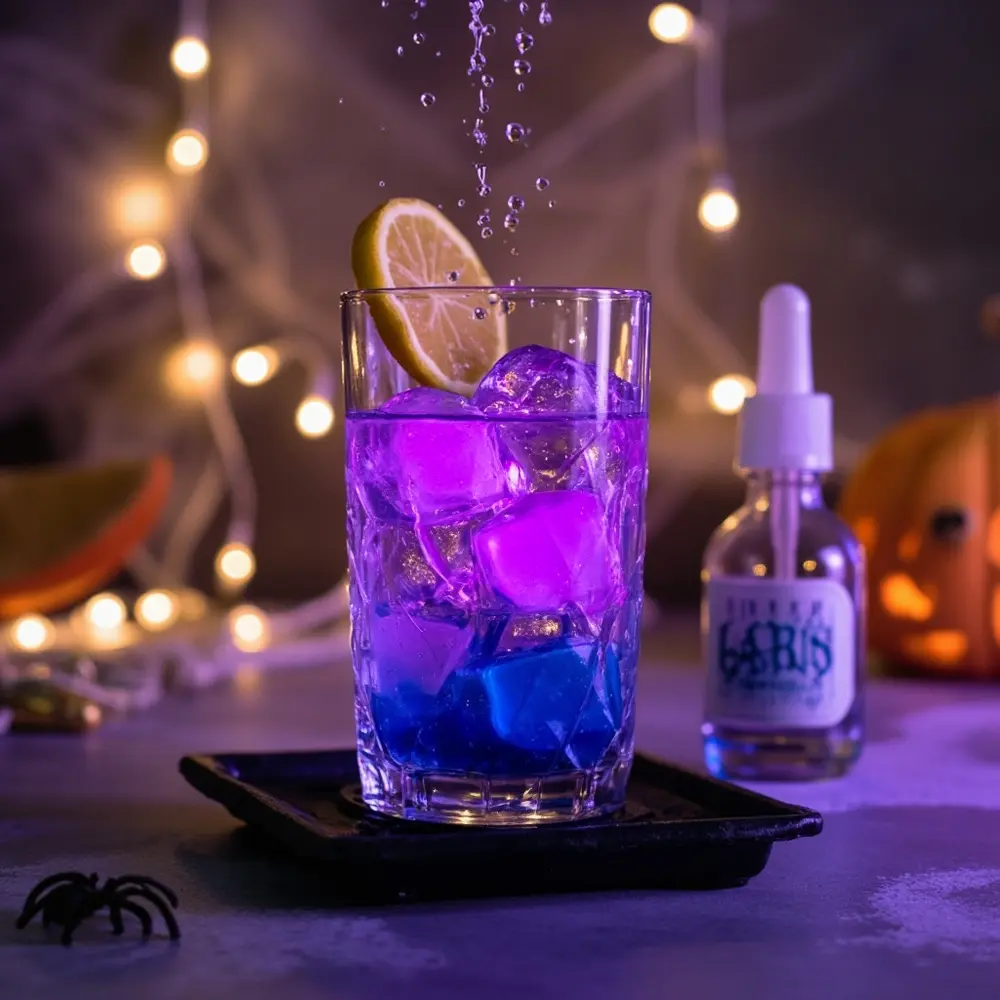 Create a Magical Apothecary Drink Station: A Step-by-Step Guide 4 8221 8220 purple showing elixir a of p the glass transformation gradient color image changing from blue mid 4 to