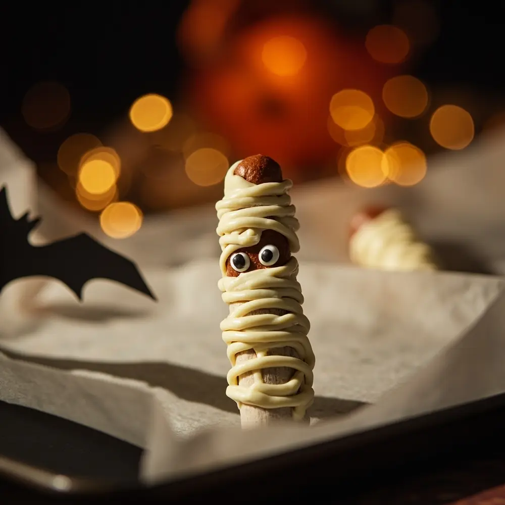 DIY Halloween Treats: Fun & Easy Craft Projects Kids Will Love 4 Eyes finished fully with looking a up of p chocolate mummy pretzel the just set cute em and nearly rod close candy before image two spooky 4 placed has