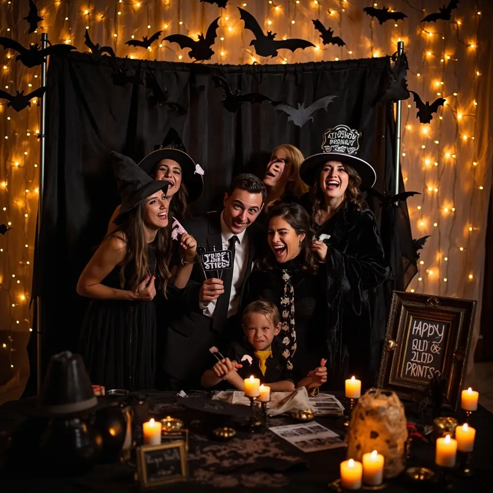 30+ Halloween Wedding Ideas on a Budget That Look Absolutely Incredible 4 Props enjoying halloween a interactive booth themed creative guests 4 p with image photo fun
