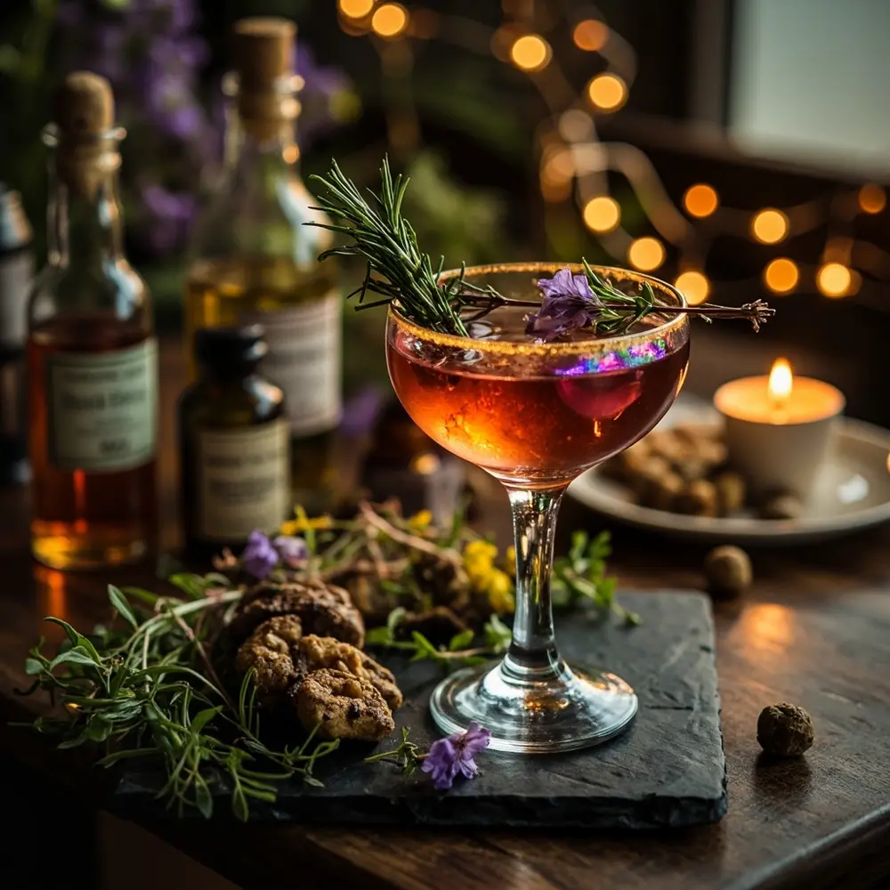 Plan Your Whimsical Witch Wedding: Enchanting Ideas for a Magical Celebration 4 Artfully 8221 8220 ingredients with appetizers elixir a alongside up of p small natural or sprig featuring cocktail arranged close beautifully image herbal rosemary 4 presented lavender