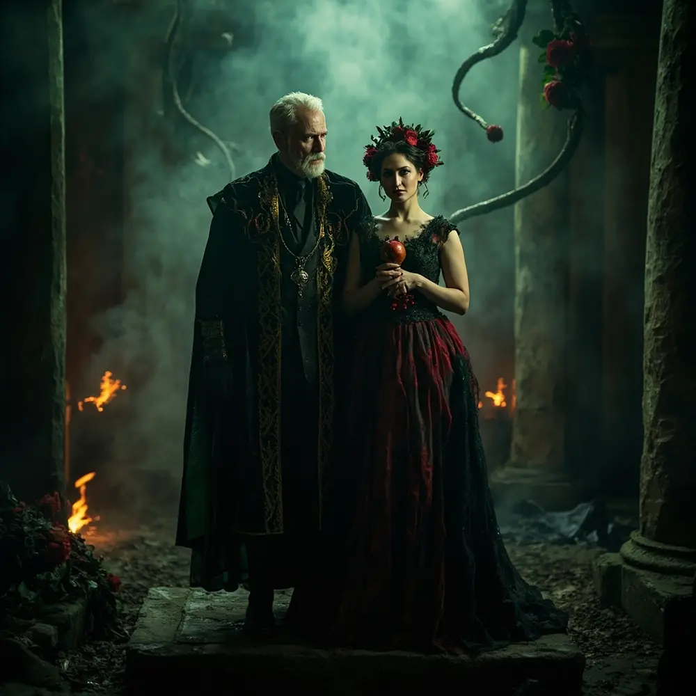 15 Enchanting Halloween Wedding Costume Ideas for Spooky Couples 4 And underworld hades of h2 4 038 persephone lady the lord