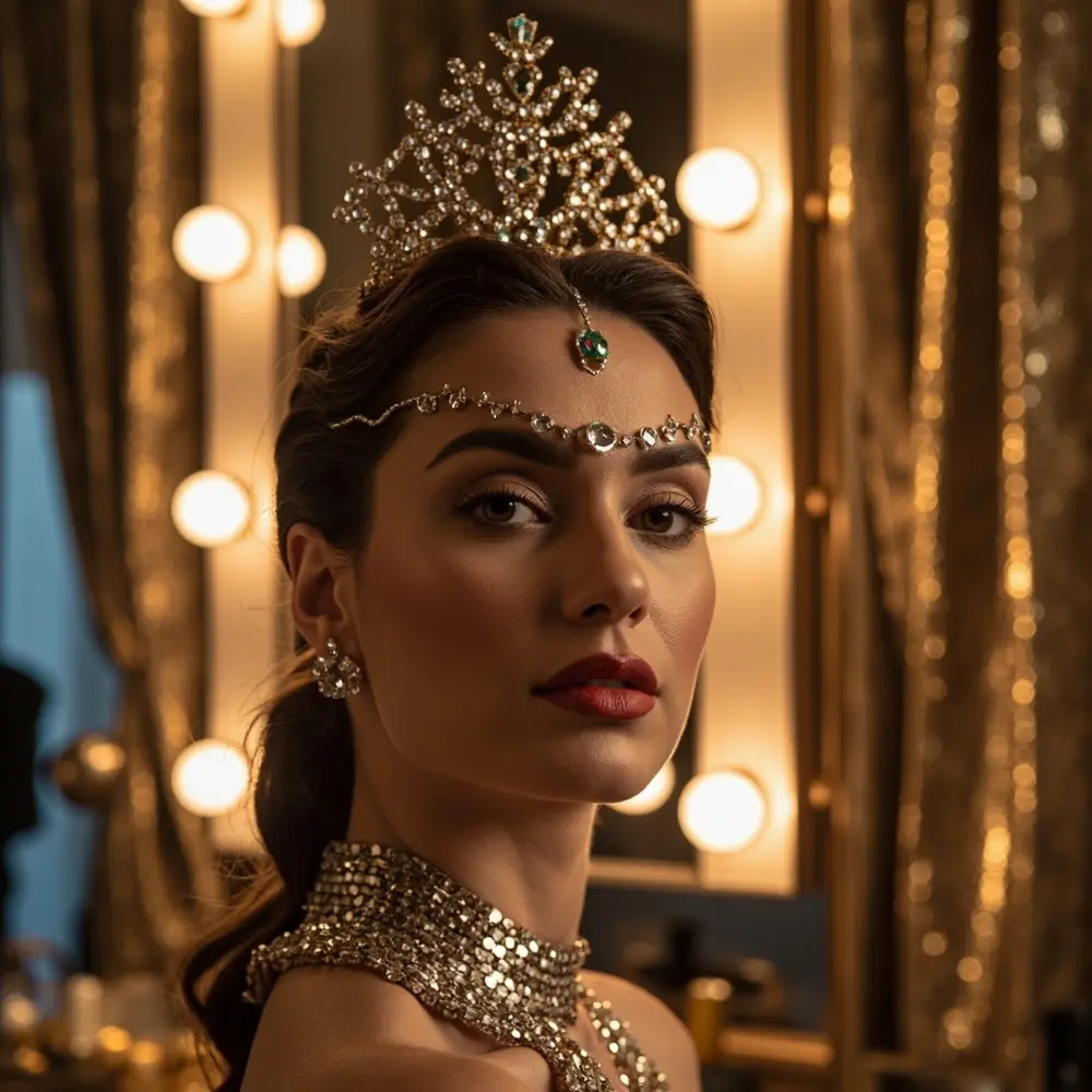 Sparkle & Shine: 10 'Bejeweled' Makeup Looks Inspired by Taylor Swift 4 Full adornments forehead h2 glam 4 temple 038