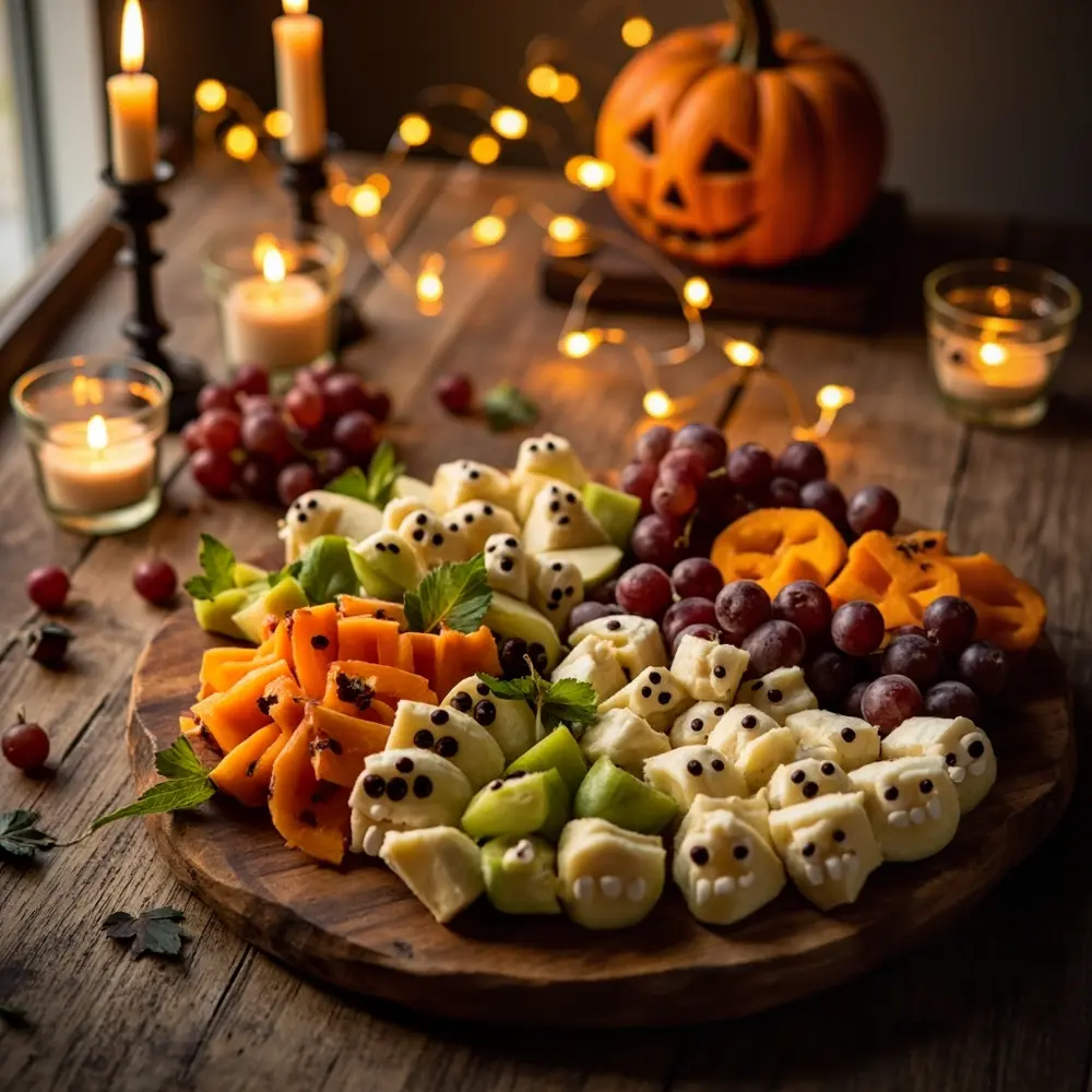 Spooky & Sweet: Easy DIY Apple Monster Bites Tutorial for Healthy Halloween Fun 5 For arranged apple monster em a platter multiple ready of 5 beautifully p bites image serving