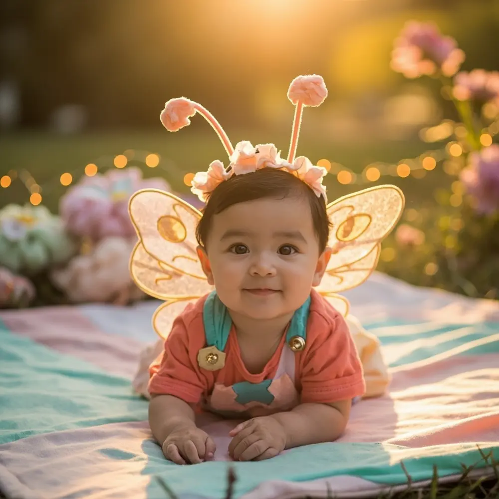 11 Adorably Cute Baby Halloween Costumes (That Are Actually Comfortable!) 5 Instruction wings with baby on a p wearing soft butterfly costume colorful image placement tummy their 5 fabric