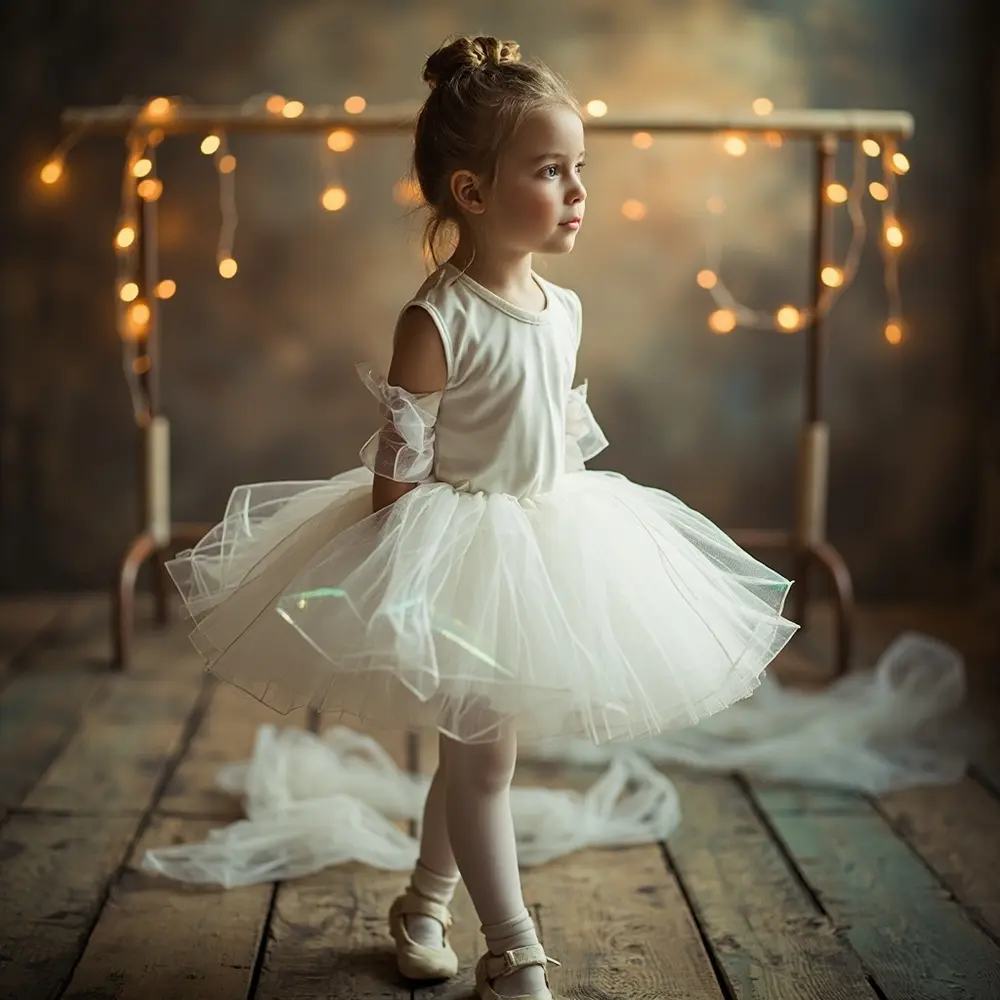 12 Spooky & Sweet Ghost Costume Ideas for Kids (Beyond the Basic Sheet!) 5 White graceful a accents pose costume child in striking 5 ghostly p ballet with image