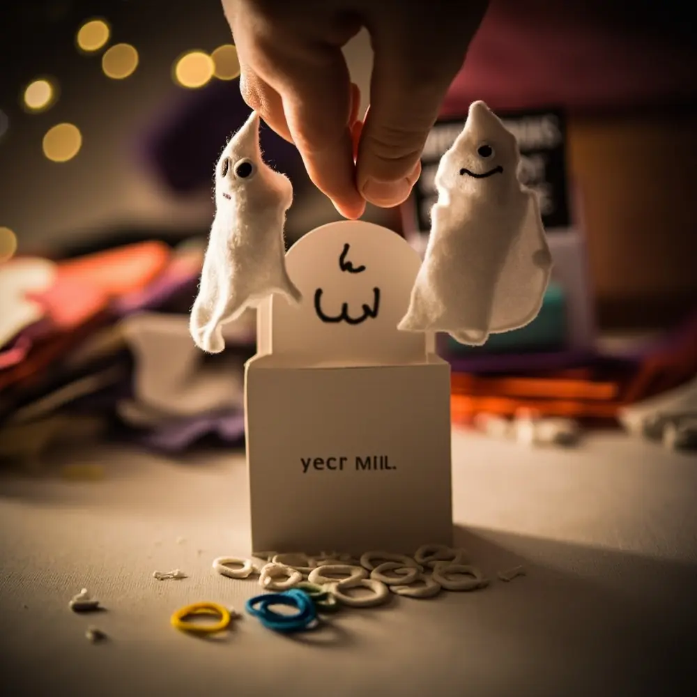 10 Easy DIY Halloween Wedding Favor Ideas Kids Will Go Crazy For 5 Finished hand instruction perhaps with whimsical a of s p wearing another ghost interacting 8217 child image placement puppet 5 finger photo