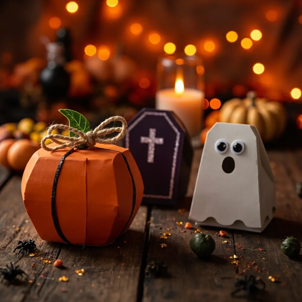 DIY Halloween Treat Boxes That Wow: Step-by-Step for Pinterest-Perfect Designs 5 Collection festive boxes variety different on a showcasing of coffin background p ghost em and beautifully image creativity halloween pumpkin treat 4 5 crafted 3