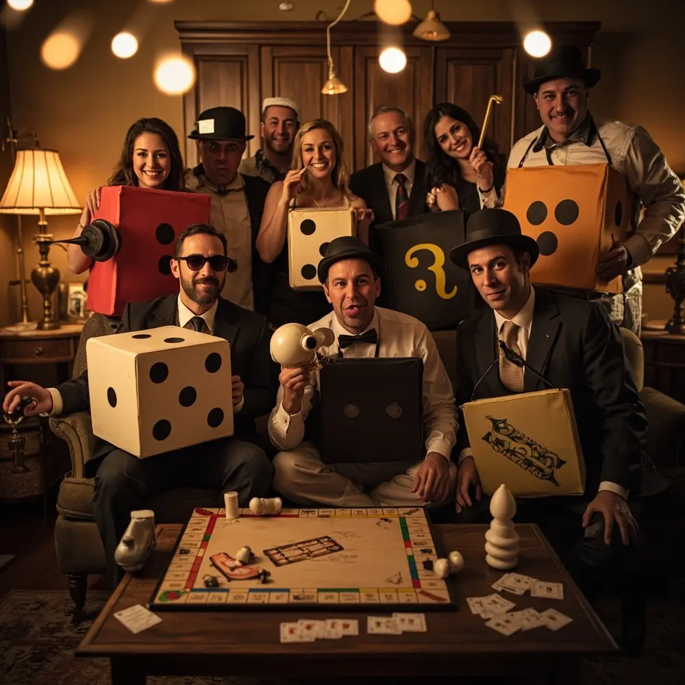 12 Spooktacular Group Costume Themes for Your Halloween Birthday Bash 5 Characters board clue instruction dressed creative game classic monopoly g e a p or group as image from placement pieces 5