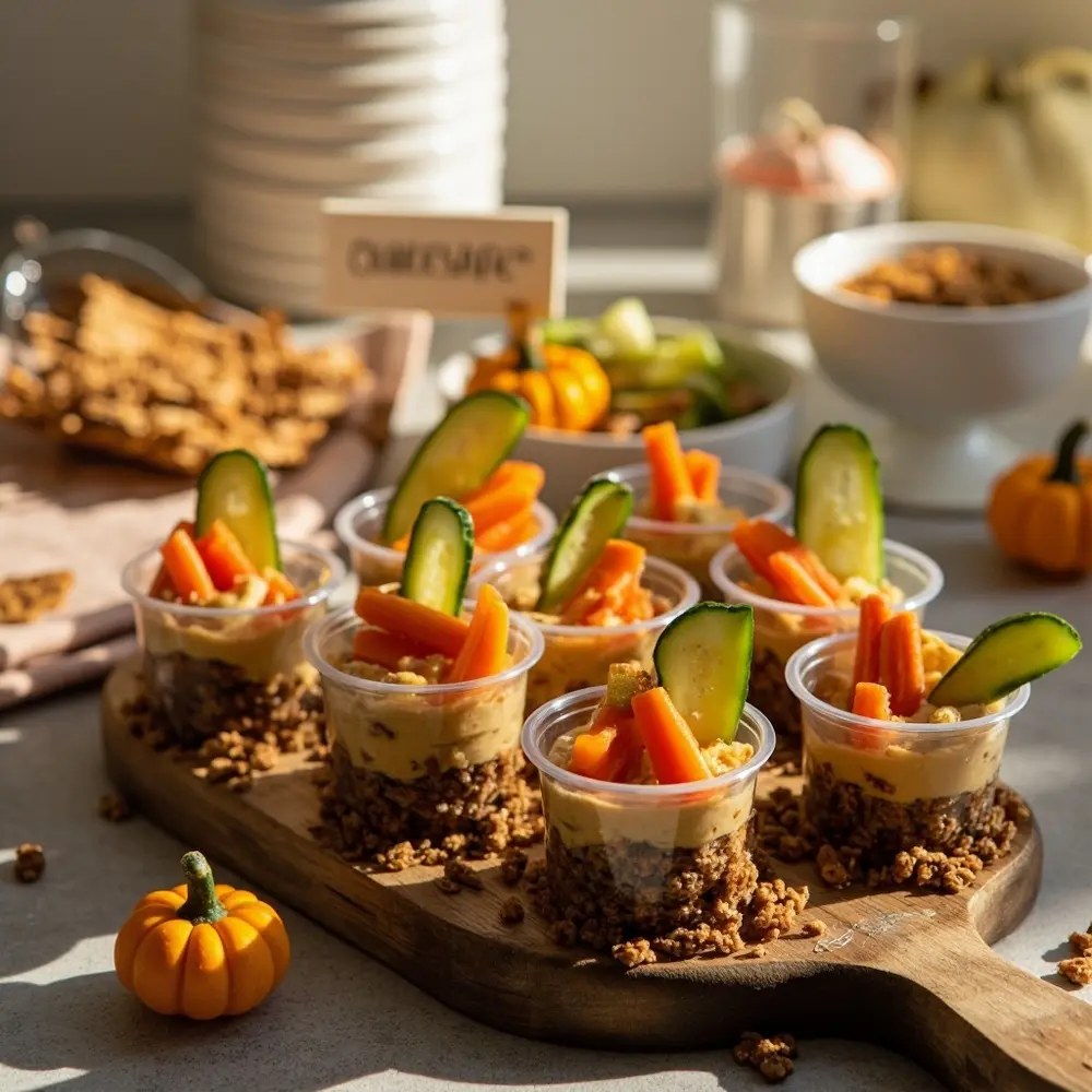15 Safe Halloween Wedding Treats That Are Allergy-Friendly and Kid-Approved 5 Veggie pumpkin h2 5 patch cups
