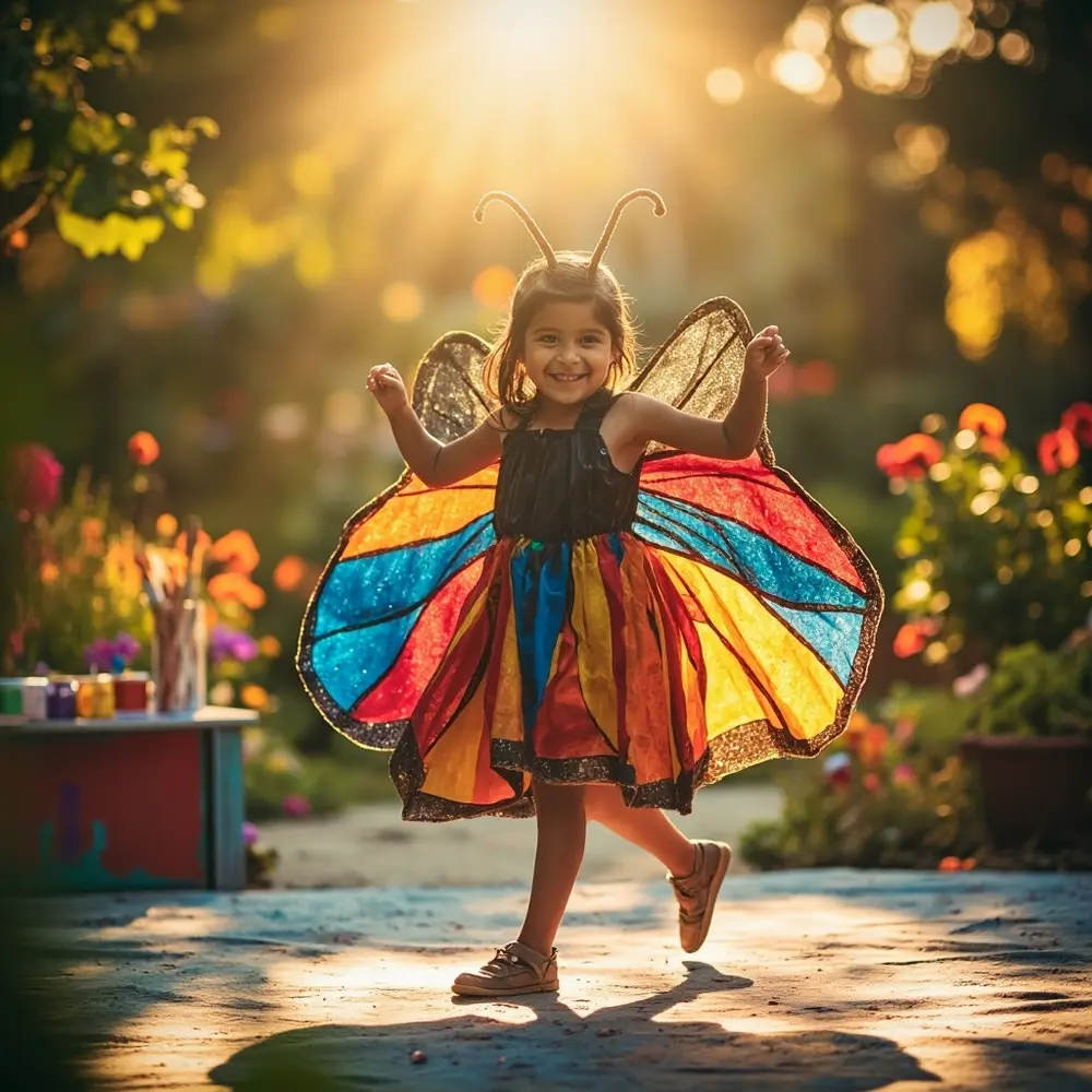 12 Genius No-Sew DIY Costumes for Toddlers & Kids (No Sewing Machine Needed!) 6 Glitter placement a instruction accents cardboard child 6 beautifully wings p perhaps with image butterfly painted