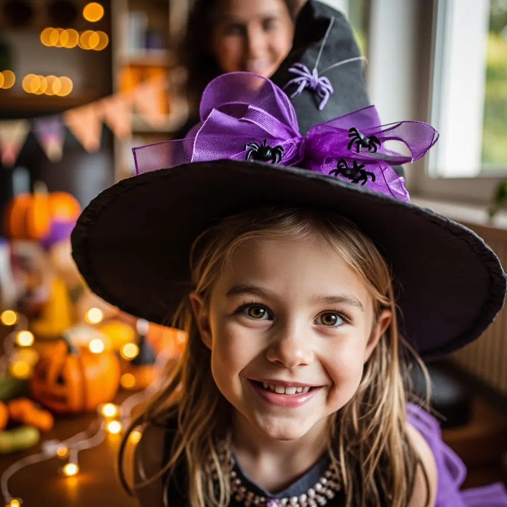 Spooktacular DIY: Frankenstein & Witch Birthday Hats Tutorial 6 Various head finished witch perhaps with display on a decorations s p or stand em 8217 child image 6 hat