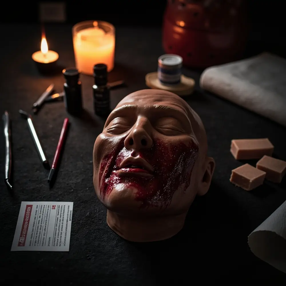 10 Best Drugstore Halloween Makeup Picks for Spooktacular & Kid-Safe Fun 6 Products effective effect with g e a up of p or simple close fake scar image cut 6 created drugstore special